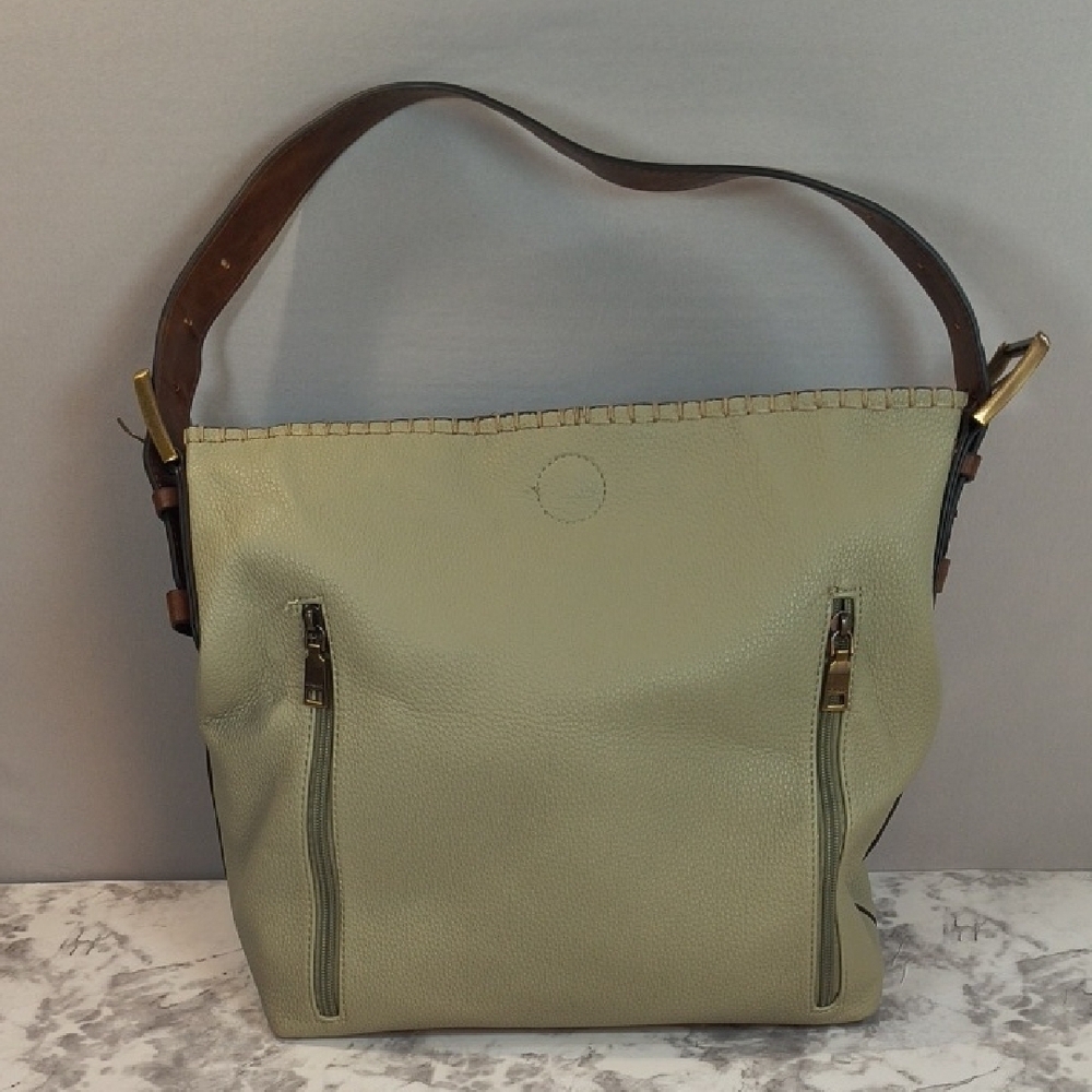 Jen&Co Women's Light Green Alexa Vegan Hobo Bag
